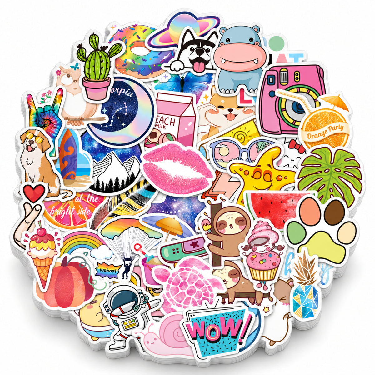 VANN Fles- en bekerstickers - Kids 50 pack