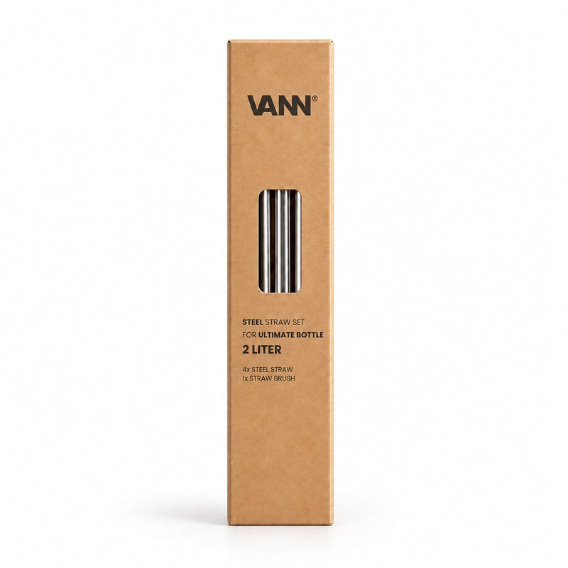 Stainless steel straw set - Ultimate Bottle 2000ml