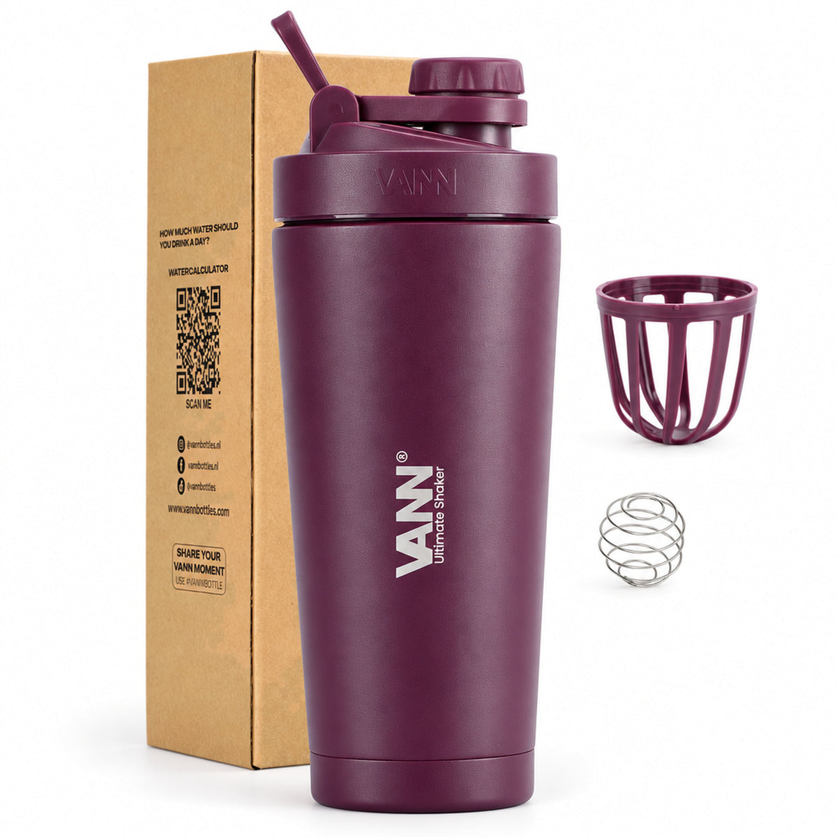 VANN Ultimate Shaker 750 ML Wine met mengkorfje en mengbal