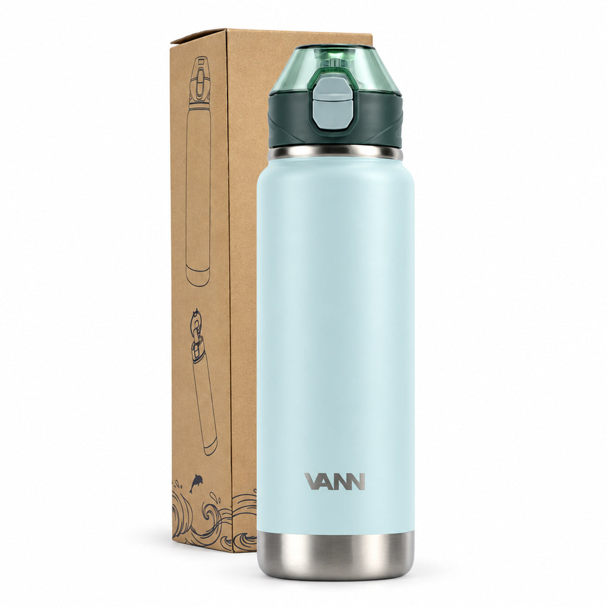 VANN Activate Bottle - Slate Green