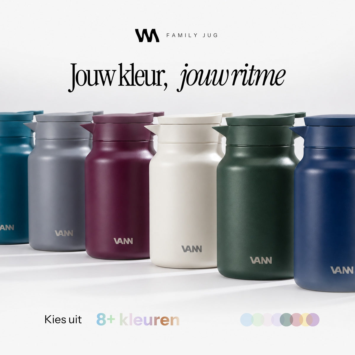 VANN Family Jug thermoskan in meer dan 8 kleuren
