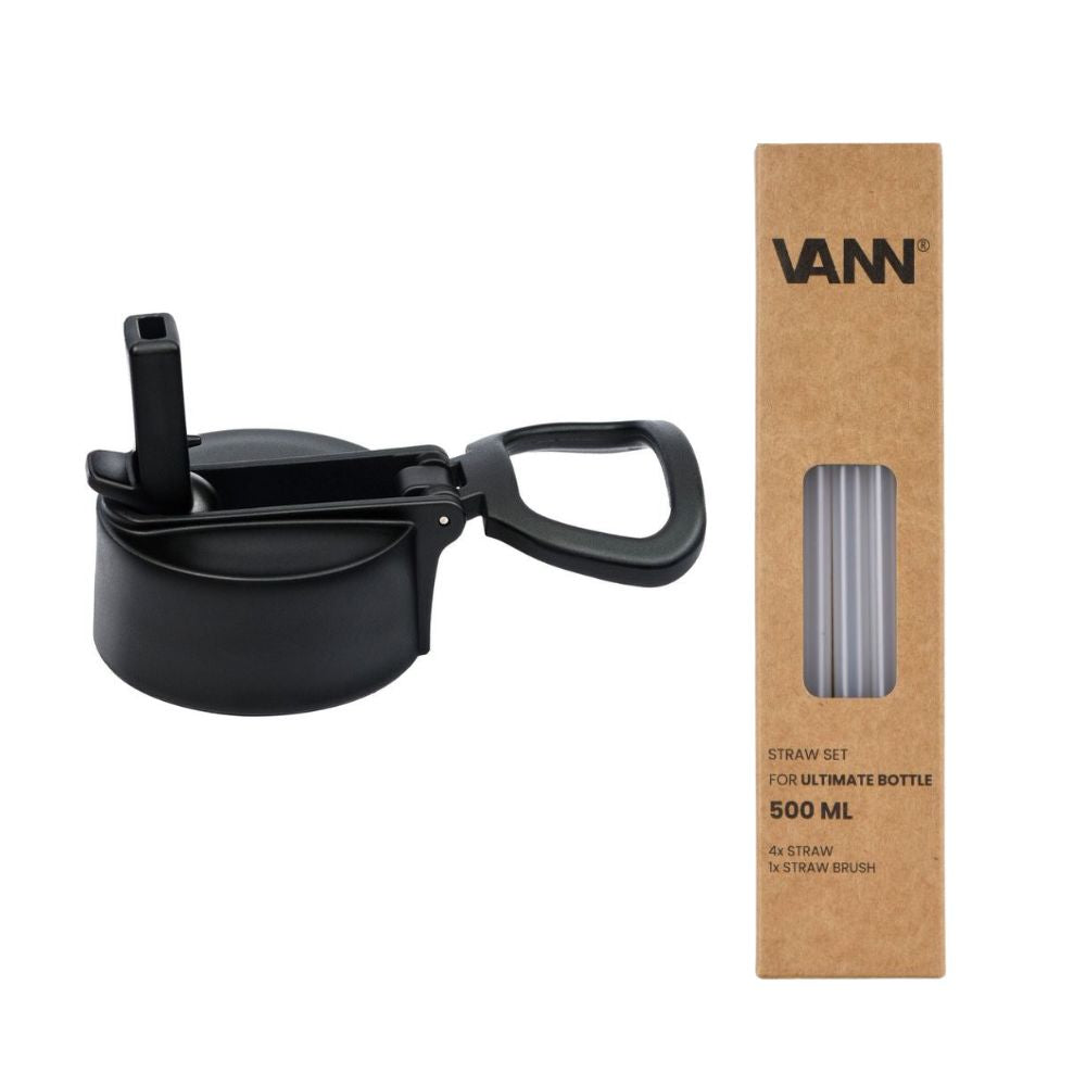 Dop met rietje V1 met rietjes - Ultimate Bottle