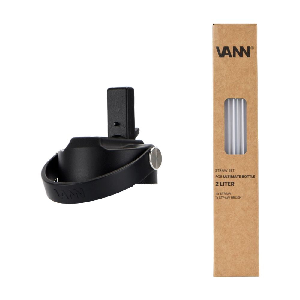 Dop met rietje V2 met rietjes - Ultimate Bottle