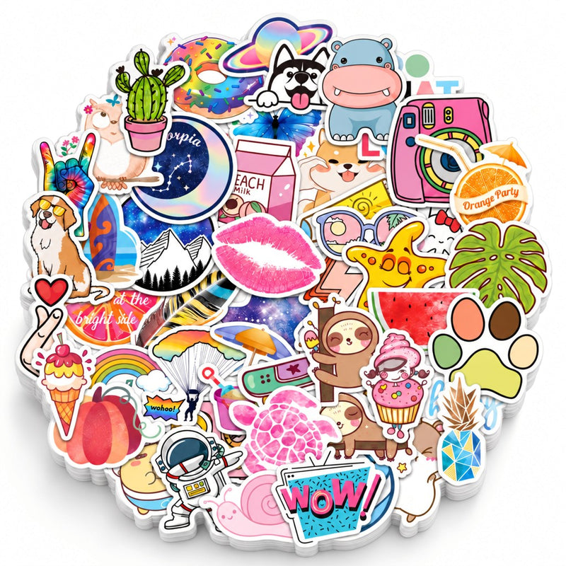 Bottle and cup stickers Kinder – 50er-Packung