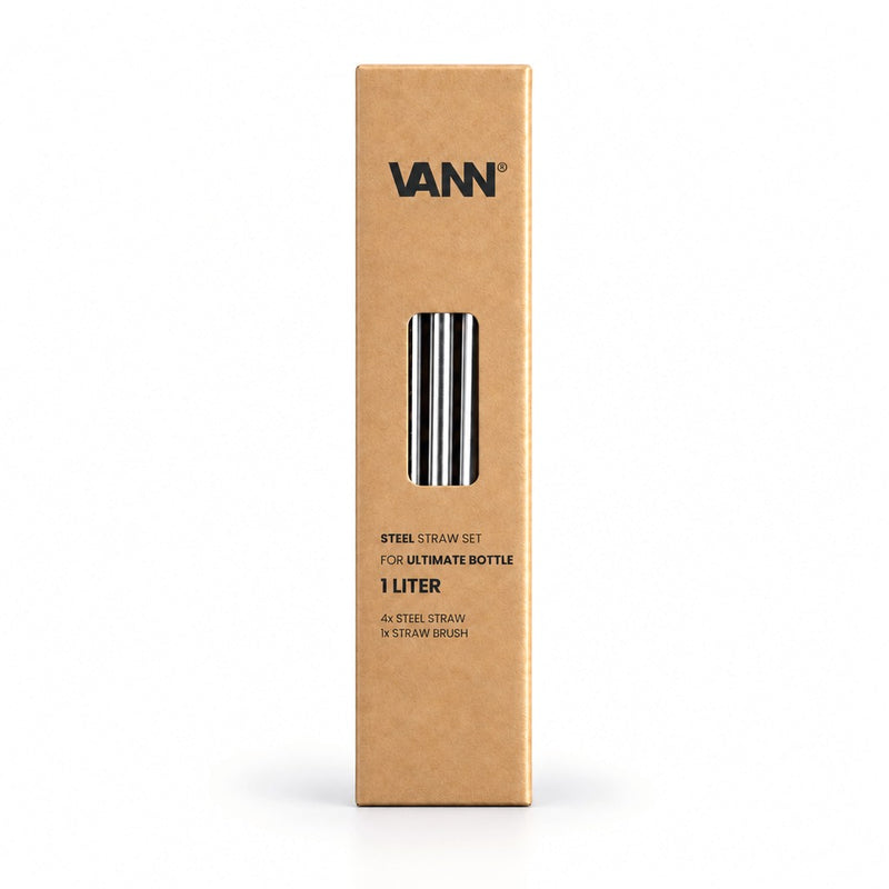 Stainless steel straw set - Ultimate Bottle 1000ml