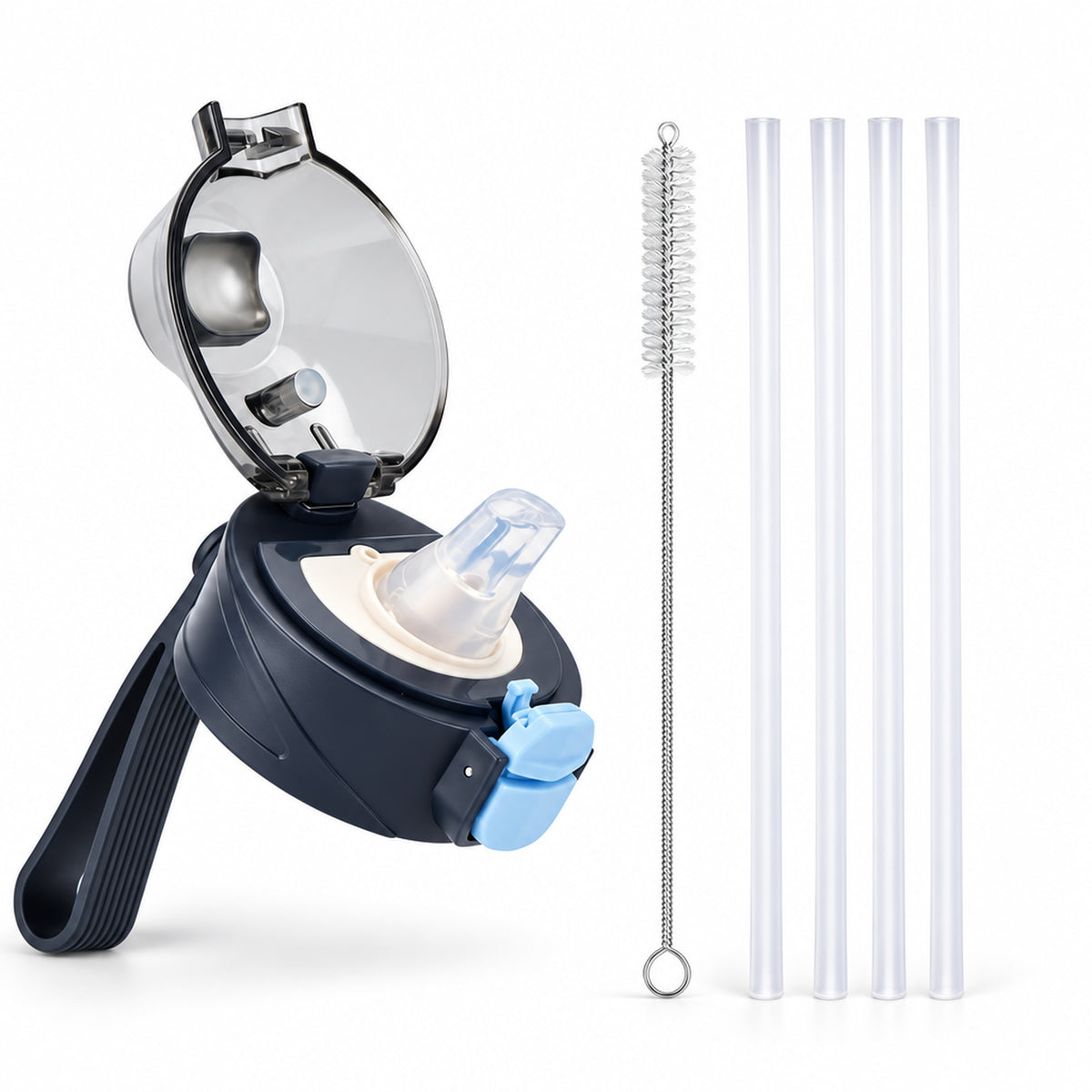 VANN Activate Bottle dop met rietjes - Deep Water