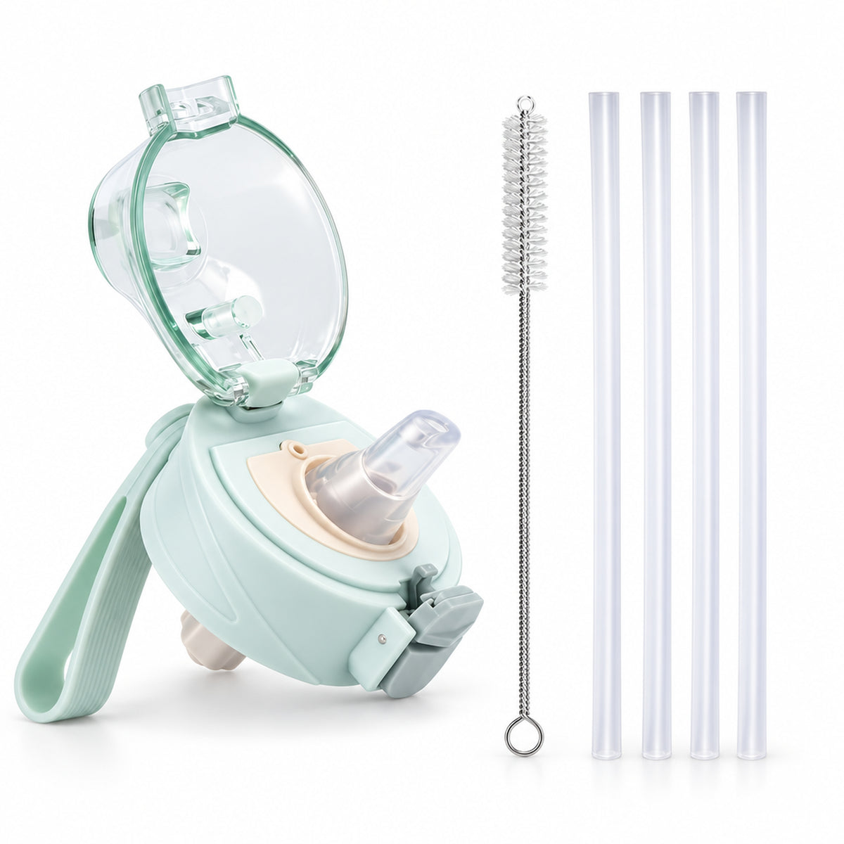 VANN Activate Bottle dop met rietjes - Ice Blue