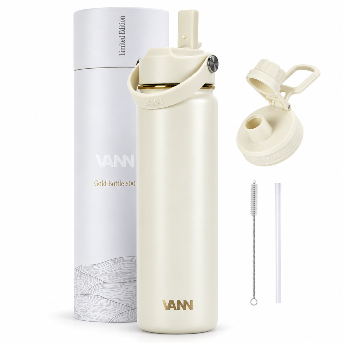 VANN Gold Bottle - Ivory