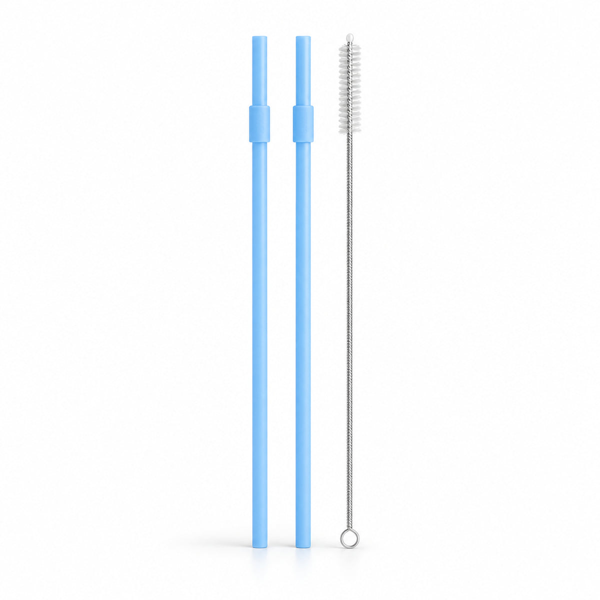 VANN One Tumbler rietjes en schoonmaakborstel - Bay Blue