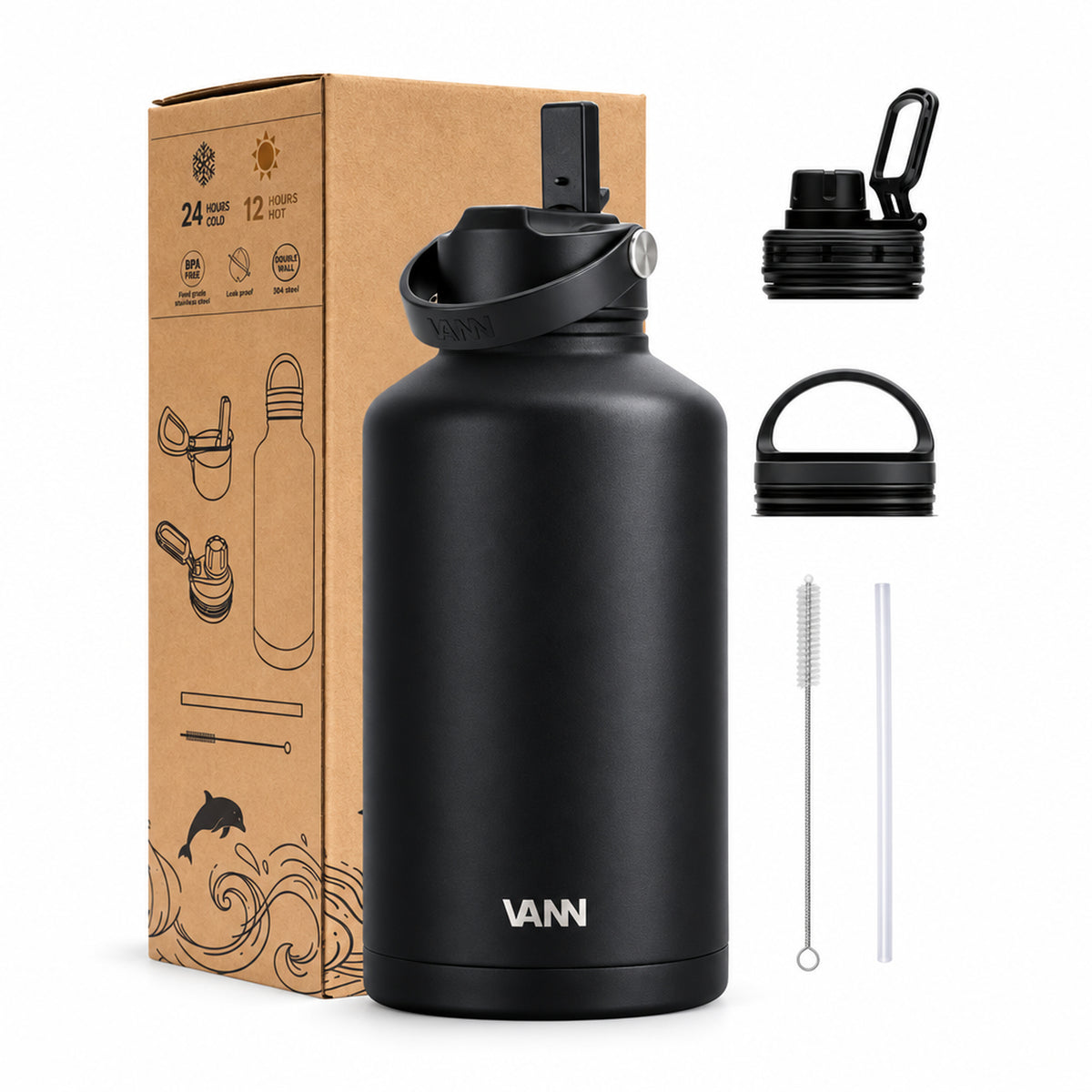 VANN Ultimate Bottle 2 liter - Black