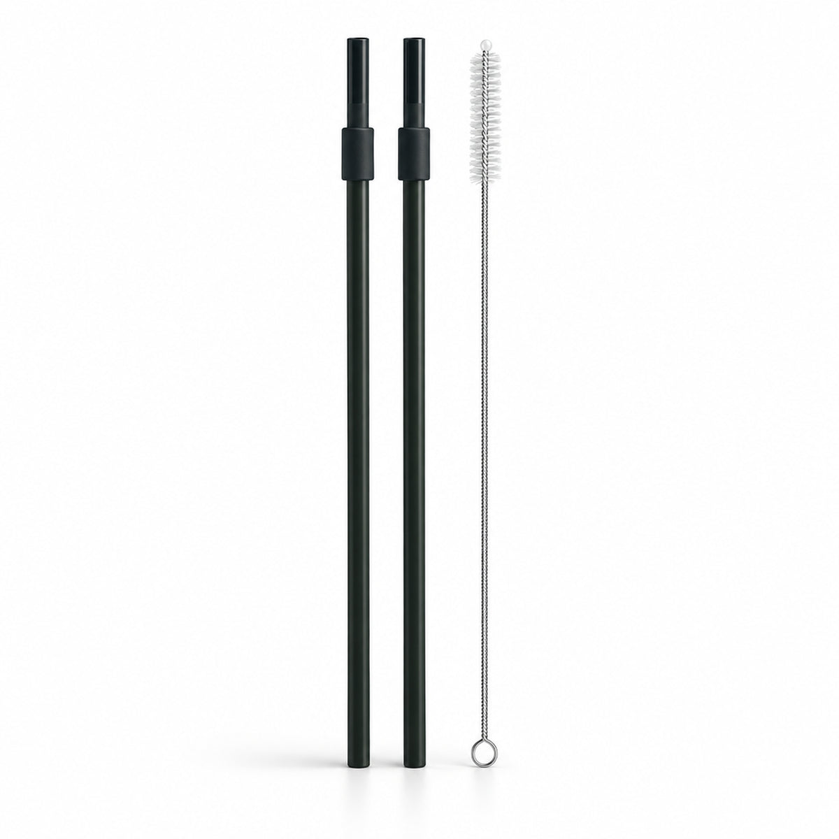 VANN One Tumbler rietjes en schoonmaakborstel - Black