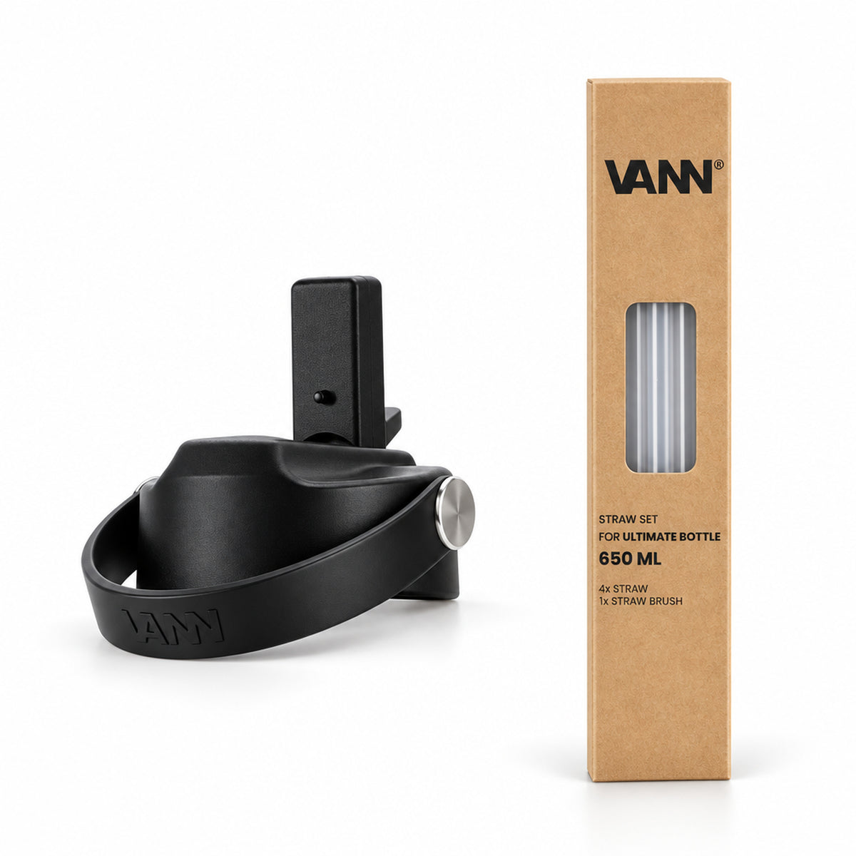 VANN Dop met tuit V2 met rietjes Ultimate Bottle - 650 ML