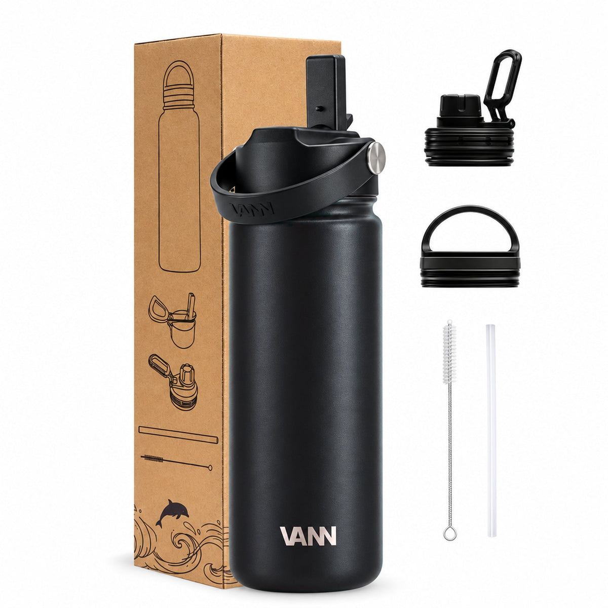 VANN Ultimate Bottle 500 ml Black
