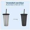 Reusable cups with straw and lid 700 ML